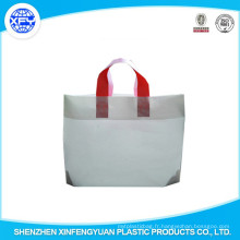 Fabricant White Promotional HDPE sac en plastique avec poignée